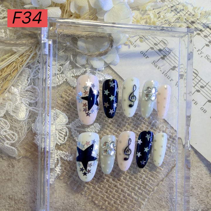 Decorative Press-On Nail Art Set 1790731572