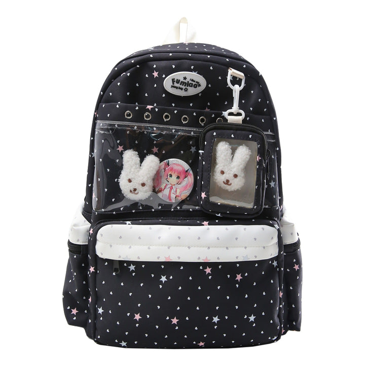 Transparent Pocketed Character Backpack Kalsten