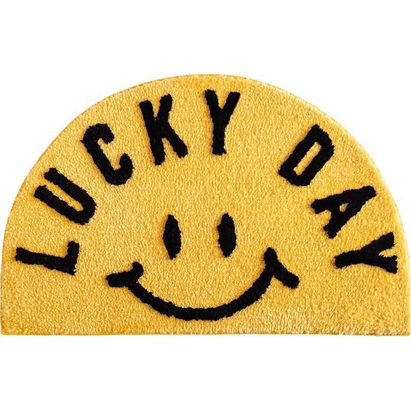 Cartoon Pig-Themed Bath Mat