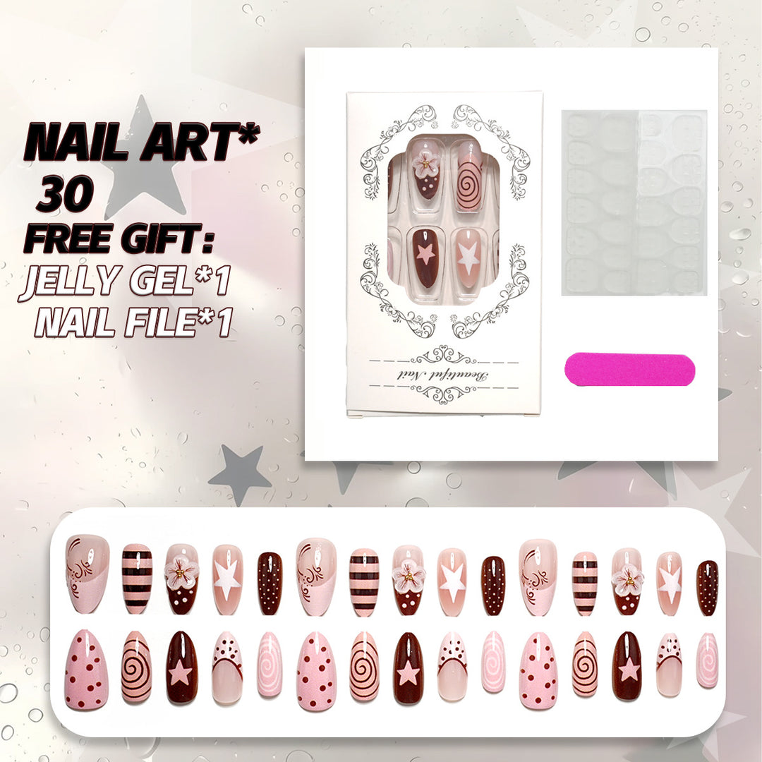Creative Nail Art Press-On Set