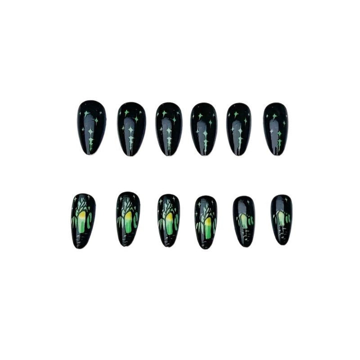 Gothic Fantasy Nail Art Design