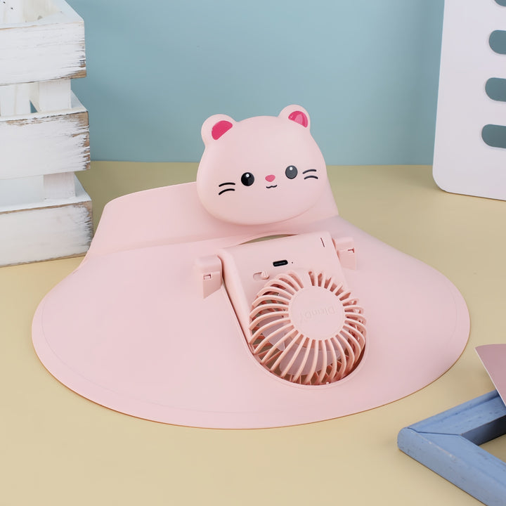 Ladies Portable Humorous Fan with Cute Animal Design Kalsten