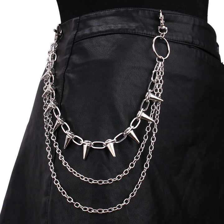 Fashionable chain belt with stud accents Kalsten