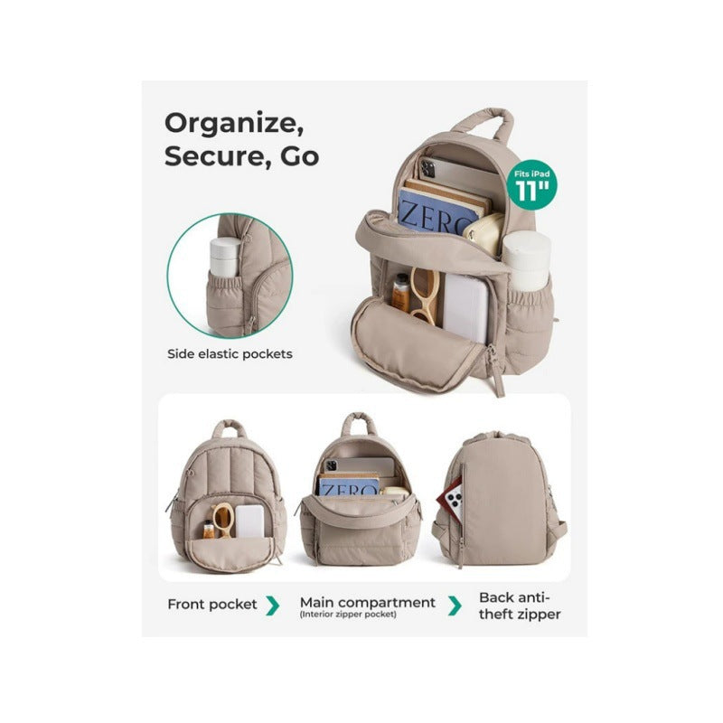 Compact Quilted Backpack Kalsten