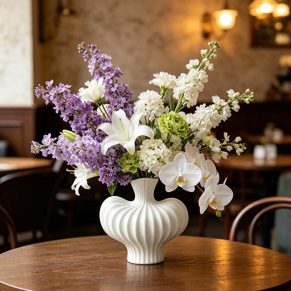 Sculptural Decorative Centerpiece Vase Kalsten