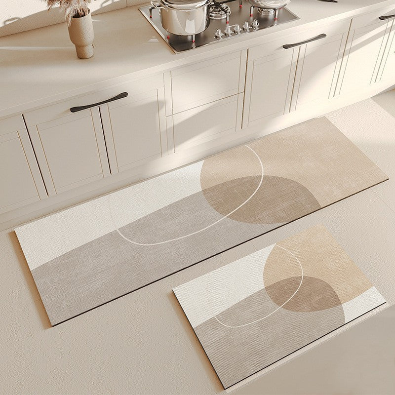 Abstract Geometric Kitchen Runner Mat