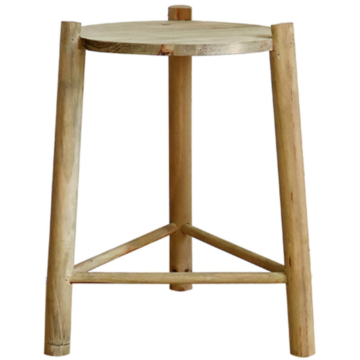 Massive wooden stool Kalsten