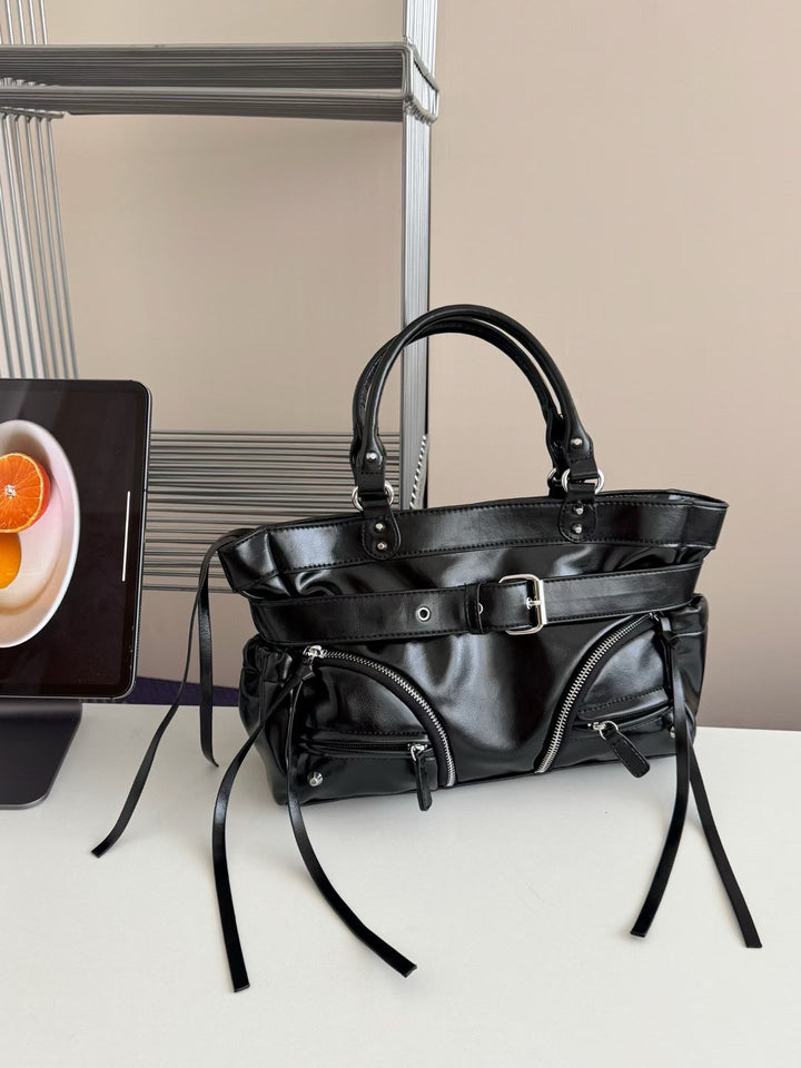 Structured Leather Handbag