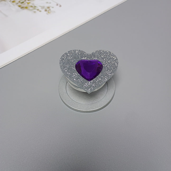 Decorative Heart-Shaped Phone Grip Kalsten