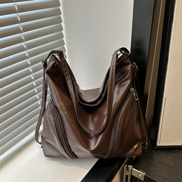 Chic Faux Leather Hobo Bag Kalsten