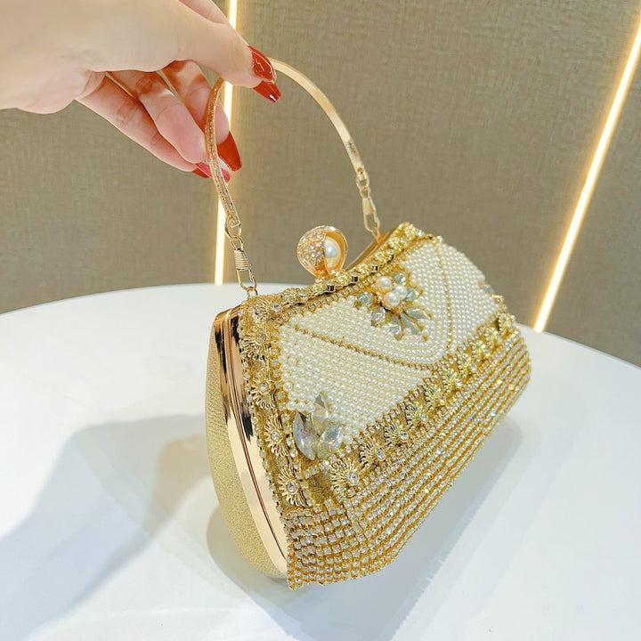 Beaded Evening Shoulder Bag
