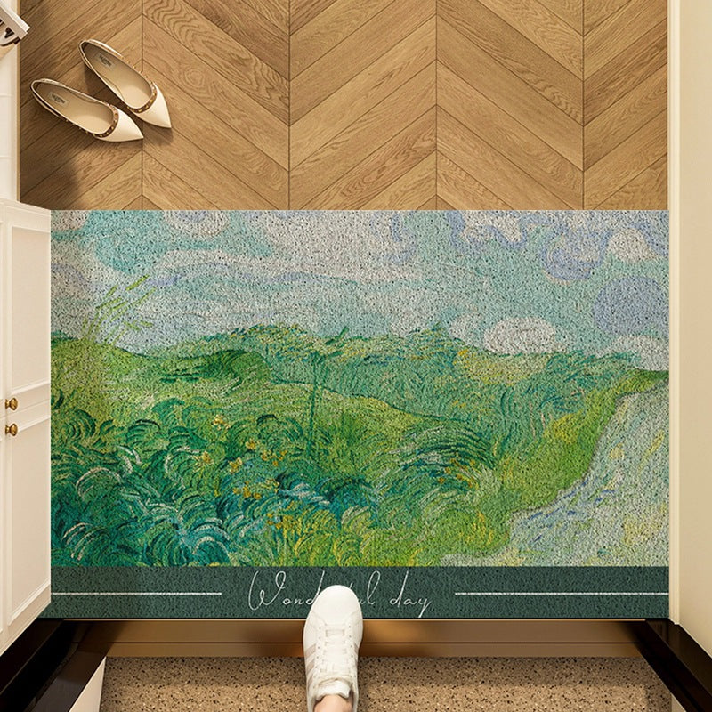 Artistic Sunflower Door Mat
