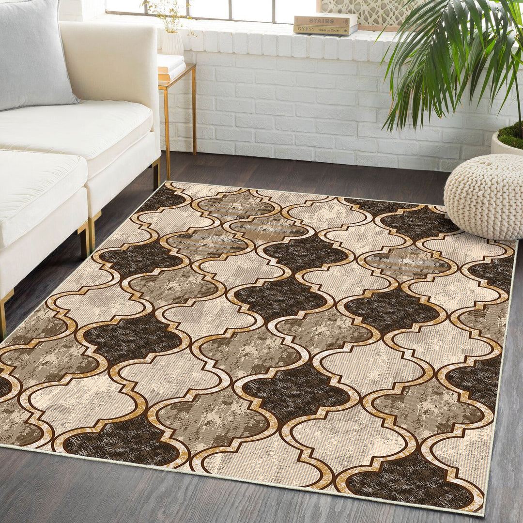 Geometric Pattern Area Rug Kalsten