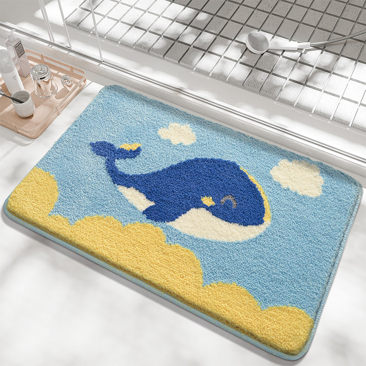 Floral Patterned Bath Mat Kalsten