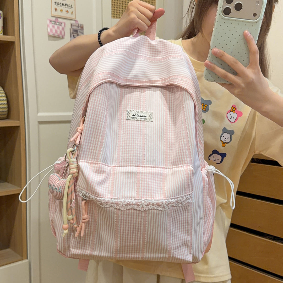 Cute Striped Backpack Kalsten