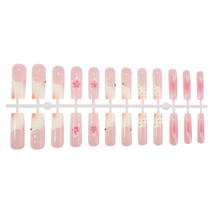 Artistic Press-On Nail Art Kit with Floral Designs kalsten