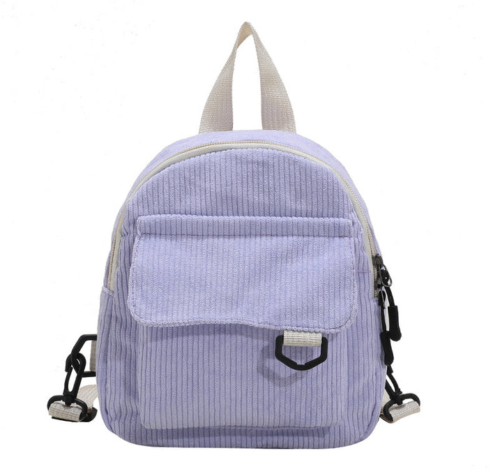 Corduroy Textured Mini Backpack Kalsten