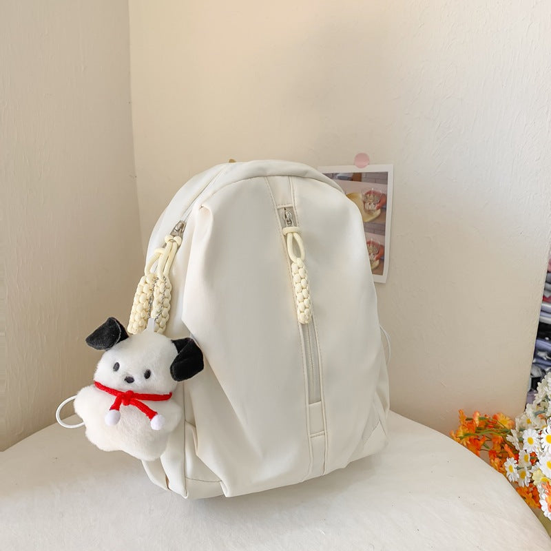 Backpack with Cute Plush Keychain and Practical Storage Kalsten
