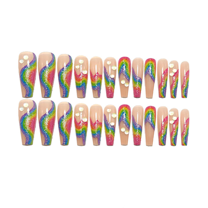 Creative Rainbow Design Art Nails Kalsten