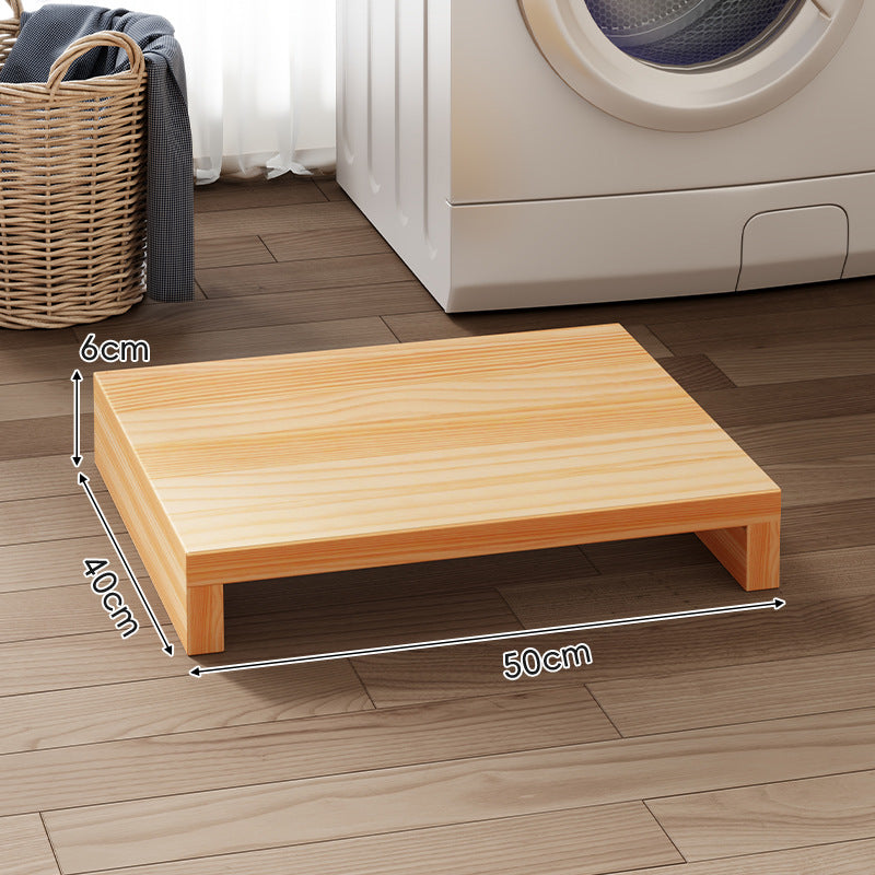 Low-Profile Solid Wood Appliance Platform Riser