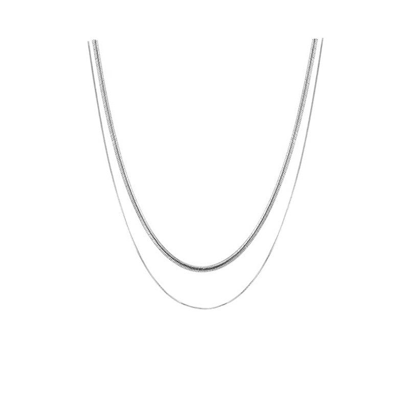 Double Strand Snake Chain Necklace Kalsten