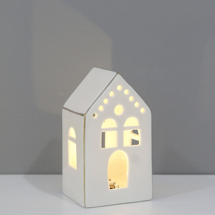 Decorative Ceramic House Lantern Kalsten