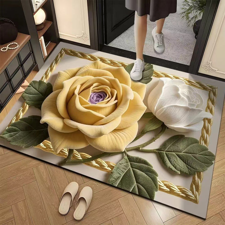 Elegant Floral Design Area Rug