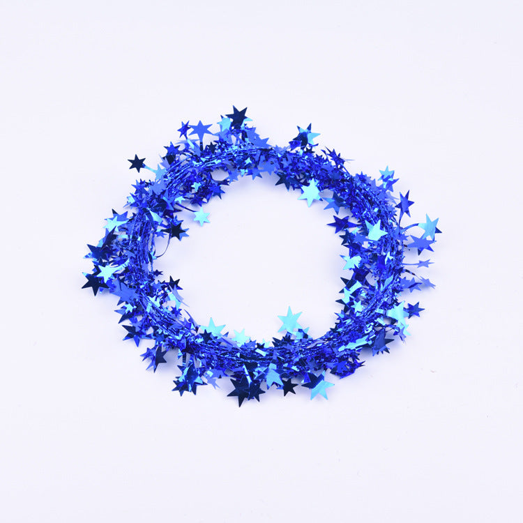 Decorative Metallic Star Garland Kalsten