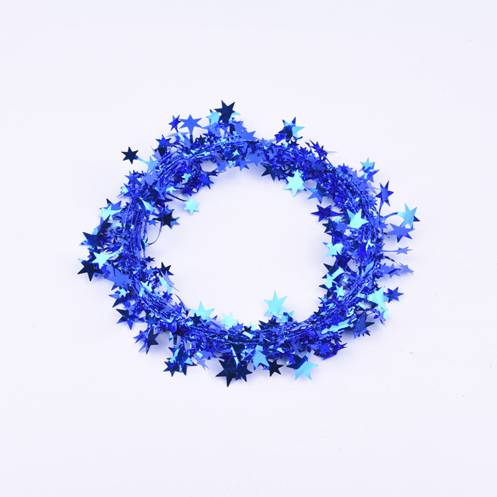 Decorative Metallic Star Garland Kalsten