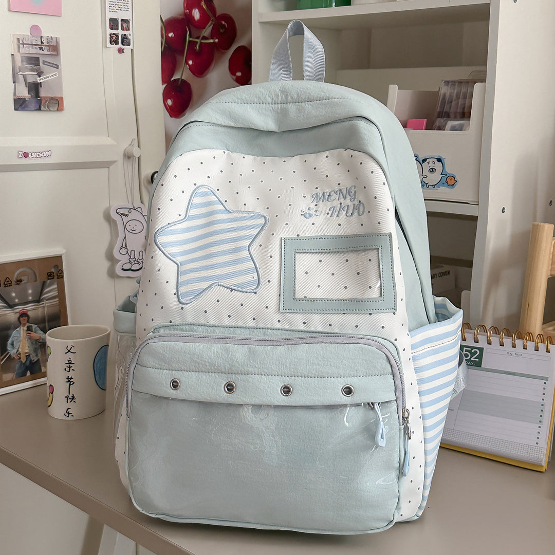 Trendy Star-Embellished Backpack Kalsten