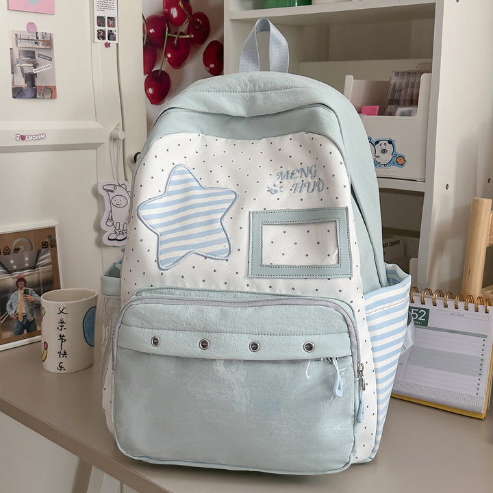 Trendy Star-Embellished Backpack Kalsten
