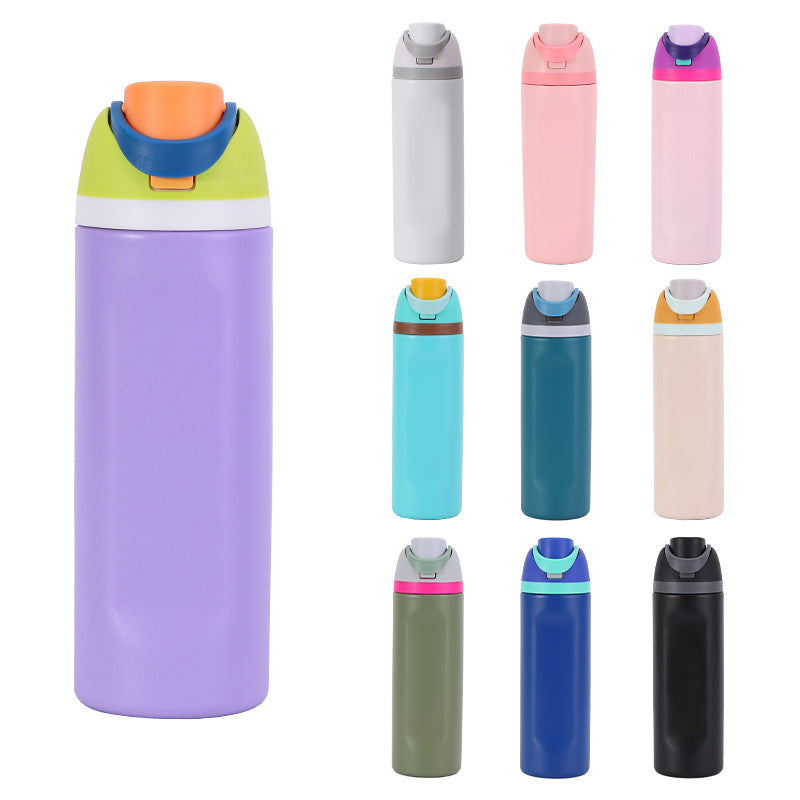 Women insulated water bottle with practical carry handle Kalsten