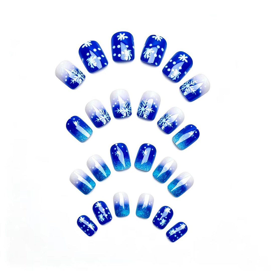 Artificial nails with Elegant Winter Landscape Design Kalsten