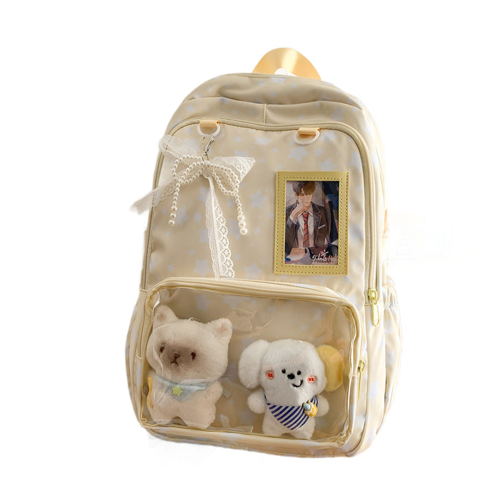 Backpack with Playful Star Design and Viewing Window Kalsten