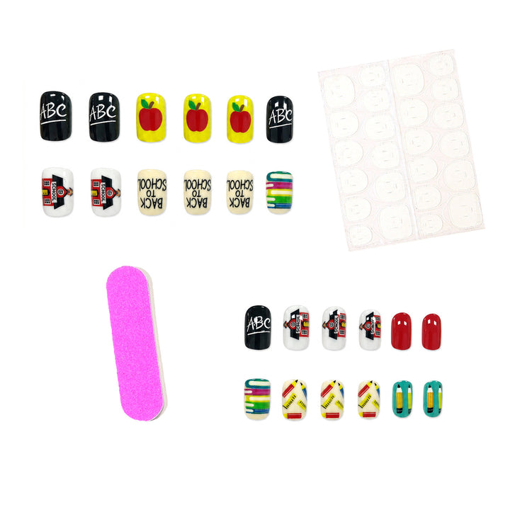 Creative Back-to-School Nail Art Set Kalsten