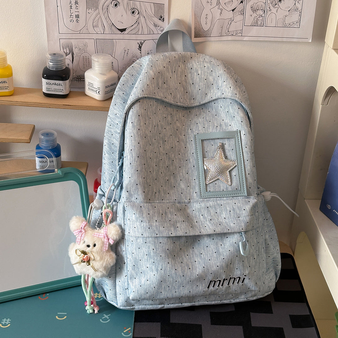 Stylish Dot-Patterned Backpack Kalsten