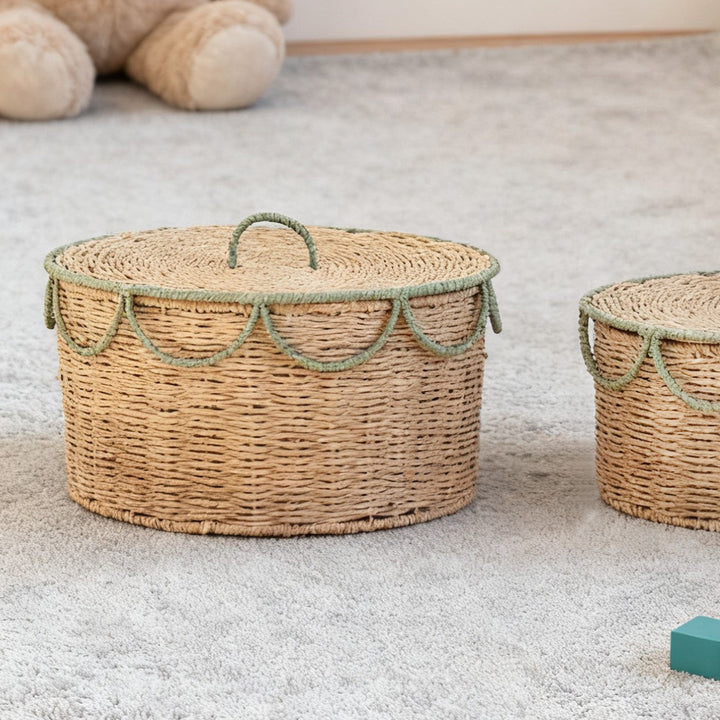 Storage basket with lid and handles Kalsten