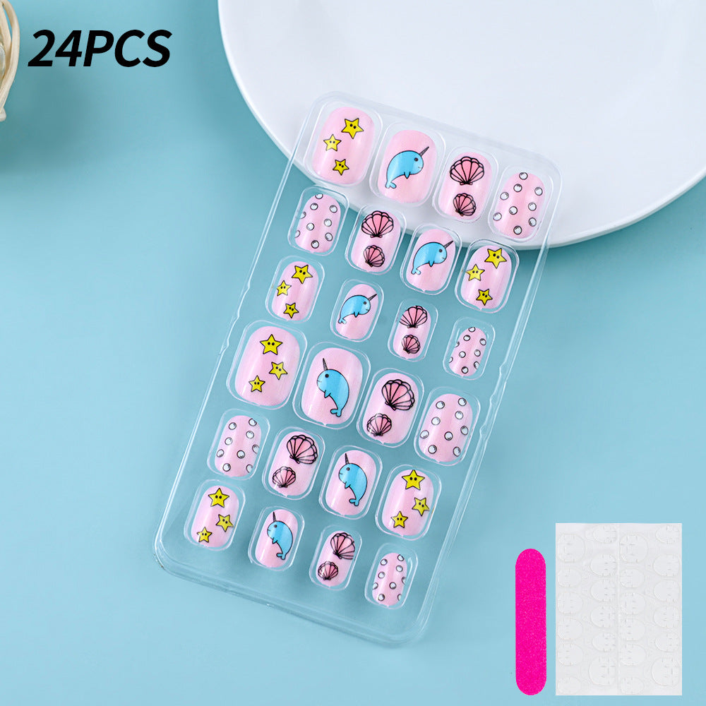 Themed Summer Beach Nail Art Press-On Nails Kalsten