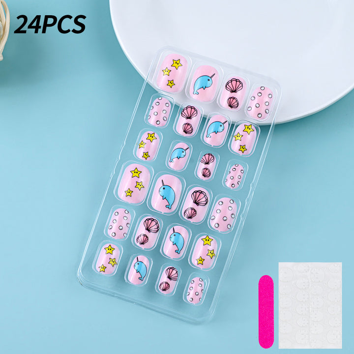 Themed Summer Beach Nail Art Press-On Nails Kalsten