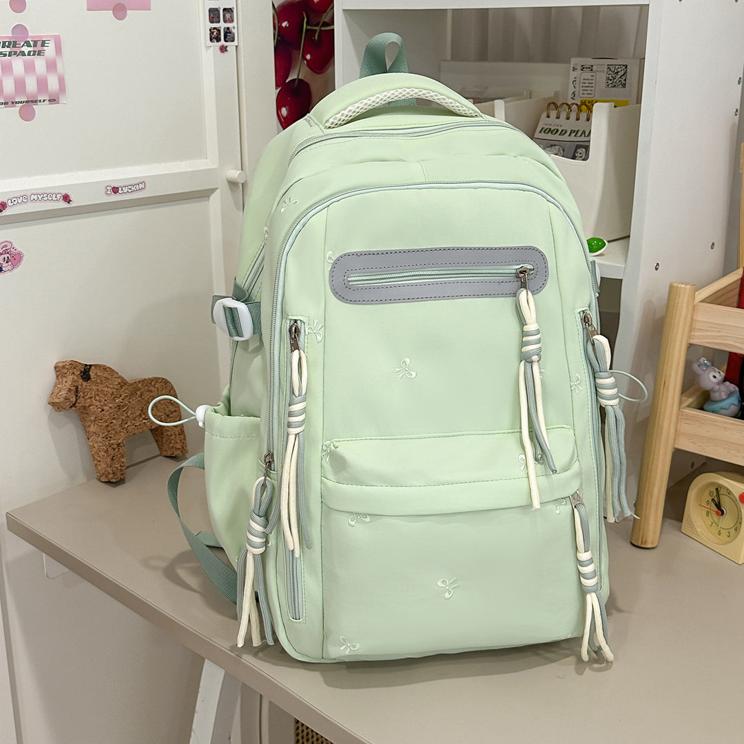 Decorative Floral Embroidered Backpack Kalsten