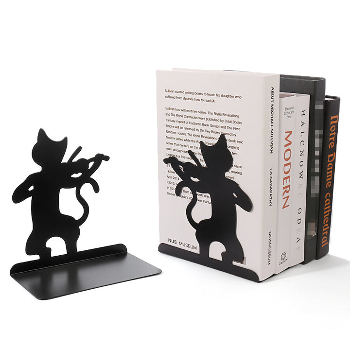 Cat Silhouette Decorative Bookends