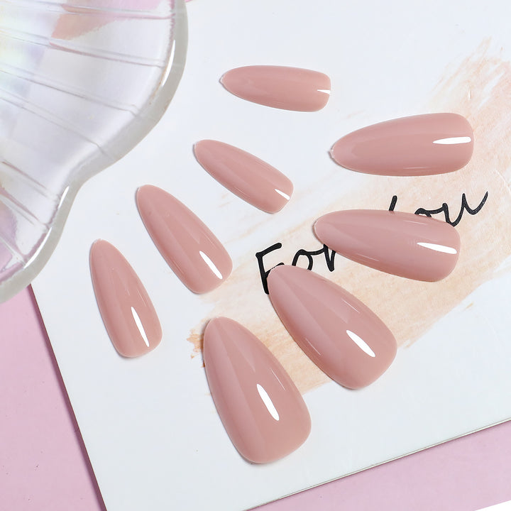 Premium DIY Long Almond-Shaped Press-On Nails Kalsten