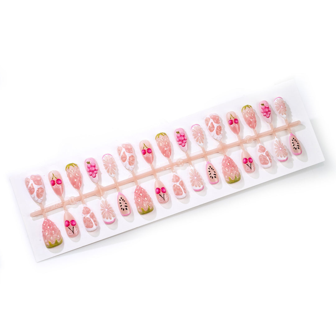 Artificial Nail Art Set with Fresh Fruit Designs Kalsten