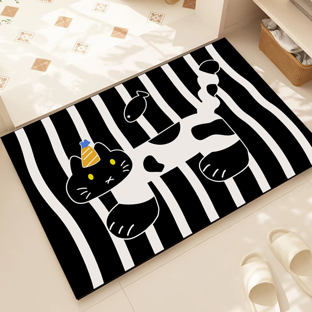 Cartoon Cat Area Rug