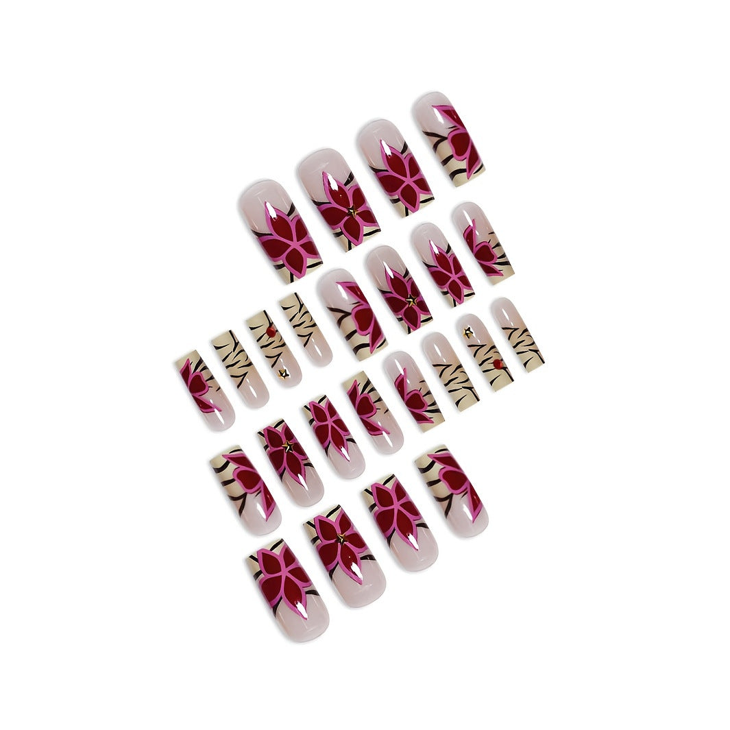 Creative Floral Nail Enhancements Kalsten