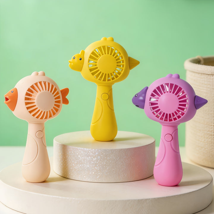 Unisex rechargeable handheld fan with cute animal design, USB rechargeable and child-safe Kalsten