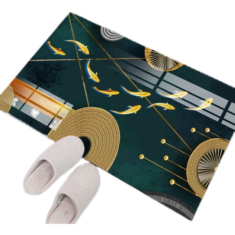 Artistic Fish-Themed Entry Mat
