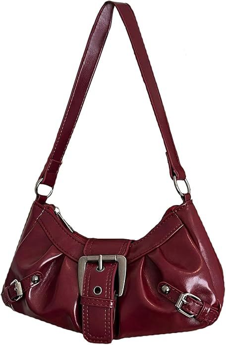 Shoulder bag with trendy design and decorative buckle closure Kalsten