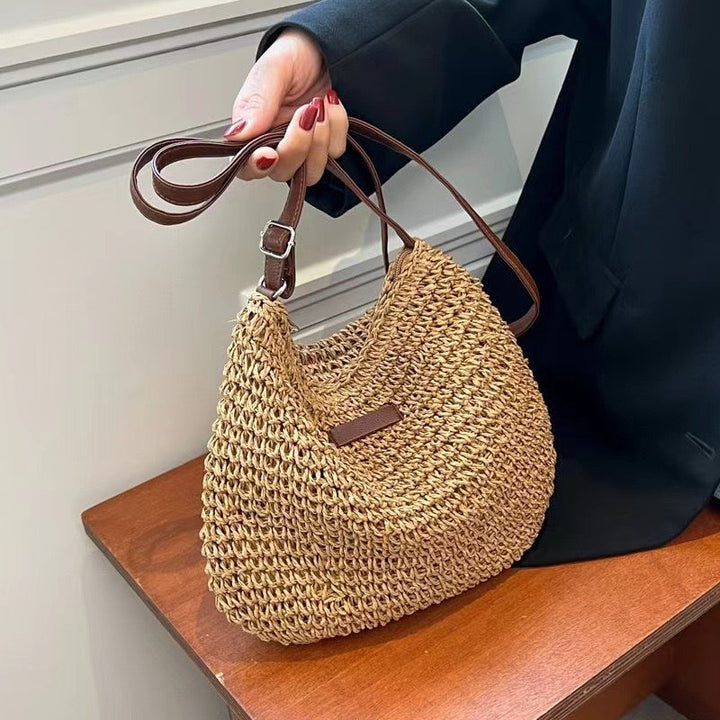 Handbag Made of High-Quality Macrame with Padded Shoulder Strap Kalsten