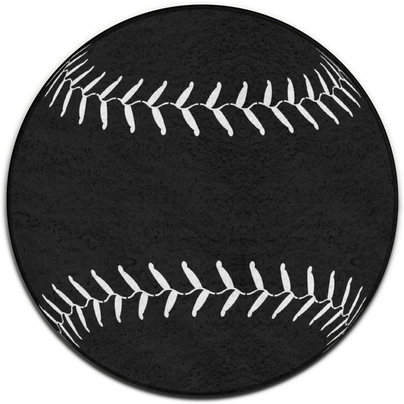 Gaming-Themed Round Plush Area Mat